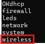 Spotting the wireless config file